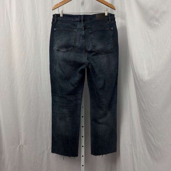 Judy Blue Womens Straight Fit Jeans Size 15/32 Button Fly Stretch Raw Hem - Picture 12 of 12